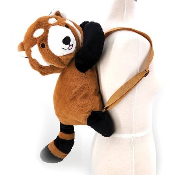 SPOOKYVILLE CRITTERS - Red Panda Furry Plush Backpack - Picture 6 of 7